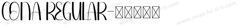 CONA REGULAR字体转换